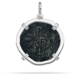 1622 Atocha Coin Silver 4 Prong Bezel